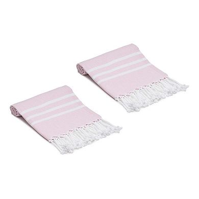 Trio Stripe Turkish Cotton Hand & Kitchen Towel Bundle
