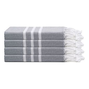 Trio Stripe Turkish Cotton Hand & Kitchen Towel Bundle