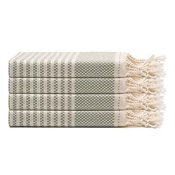 Zipper Turkish Cotton Hand & Kitchen Towel Bundle