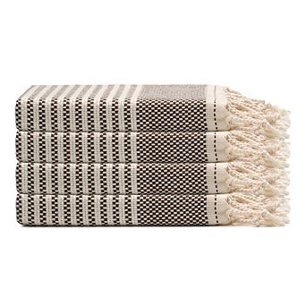 Zipper Turkish Cotton Hand & Kitchen Towel Bundle