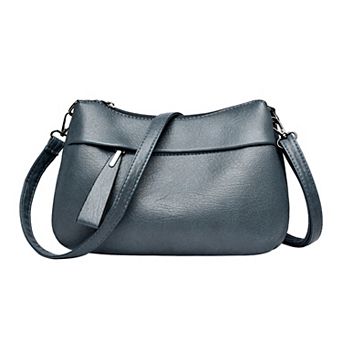 Large Capacity Crossbody Bags for Women Shoulder Bag with Zipper Closure and Long Strap