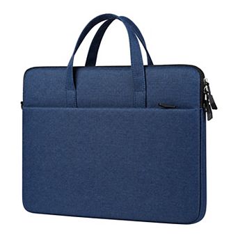 Water-Resistant Laptop Tote Bag for Women Durable Top Handle Handbag Black 15.0"x1.0"x11.0"