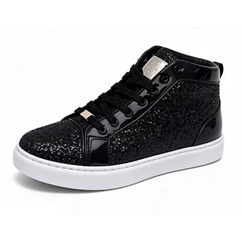 Men's High Top Sneakers Glitter Blink Lace Up Fashion Shoe