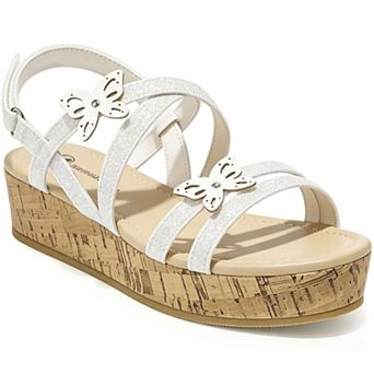 HOMEHOT Girls Wedge Sandals Platform Open Toe Summer Shoes