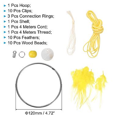 DIY Dream Catcher Kit, Making Dream Catcher Supplies Wall Hanging Handmade Dream Catcher Kits