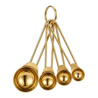 Stainless Steel Measuring Spoons Set, Metal Spoons for Dry and Liquid Ingredients