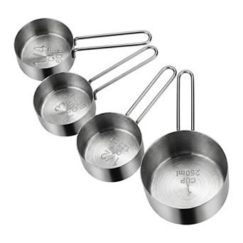 Stainless Steel Measuring Spoons Set, Metal Spoons for Dry and Liquid Ingredients