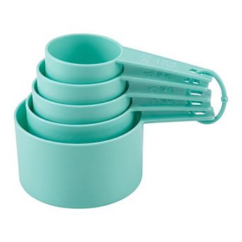 Plastic Measuring Spoons Set, Lightweight Kitchen Spoons for Dry and Liquid