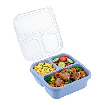 Bento Box Adult Lunch Box, Wheat Straw Leak-Proof Meal Prep Container for Work Travel
