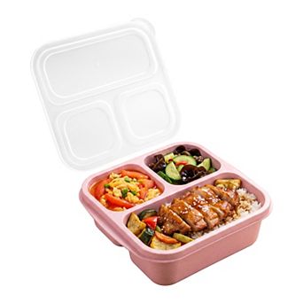 Bento Box Adult Lunch Box, Wheat Straw Leak-Proof Meal Prep Container for Work Travel