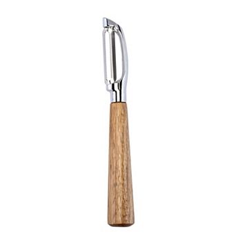 Wood Vegetable Peeler, Durable Potato Peeler with Ergonomic Handle for Kitchen