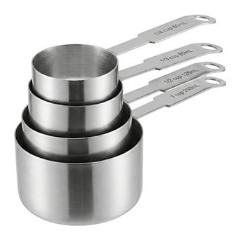 Stainless Steel Measuring Spoons, Metal Kitchen Spoons for Dry and Liquid, Reliable Set