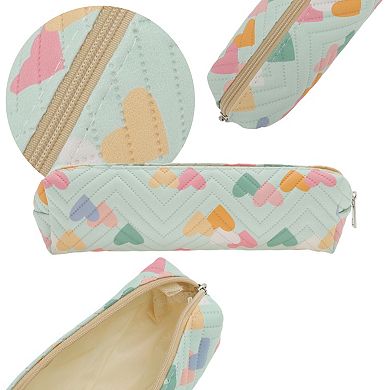 1Pc PU Leather Pencil Case, Compact Pen Pouch, Aesthetic Pencil Organizer