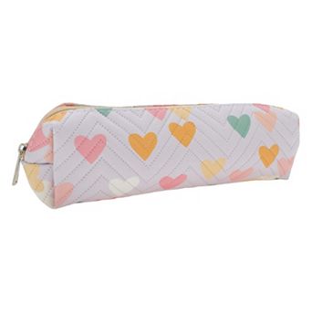 1 pc PU Leather Pencil Case, Compact Pen Pouch, Aesthetic Pencil Organizer