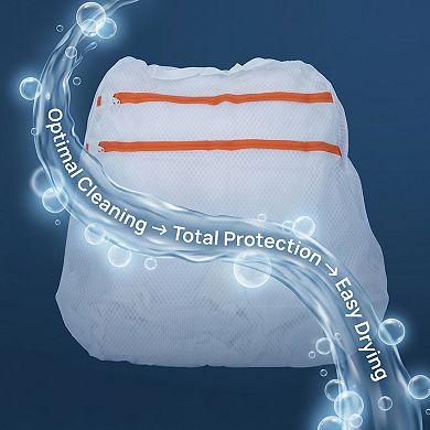 2 Pcs Mesh Laundry Bags, Durable Zipper Closure Laundry Bag for Delicates, Protect Garments