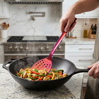 Spatula, 1 Pack Kitchen Spatula, Heat-Resistant Cooking Utensils with Long Handle, Dishwasher Safe