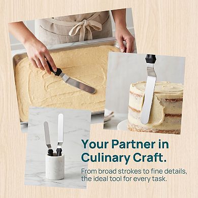 Spatula Set, 2 Pack Kitchen Spatula, Heat-Resistant Cooking Utensils, Dishwasher Safe, for Frying