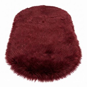 35"x24" Soft Shaggy Area Rug, Fluffy Bedroom Rugs, Non-Slip Furry Carpet for Nursery, Bedside Floor