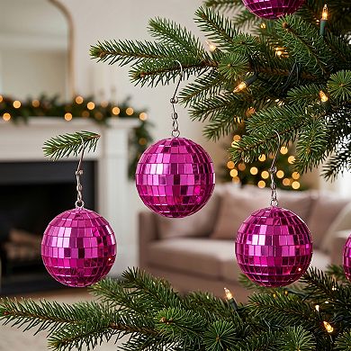 Mirror Disco Balls for Bowl Fillers 10 Pack Hanging Solid Foam Sphere Orbs with Glass Surfaces