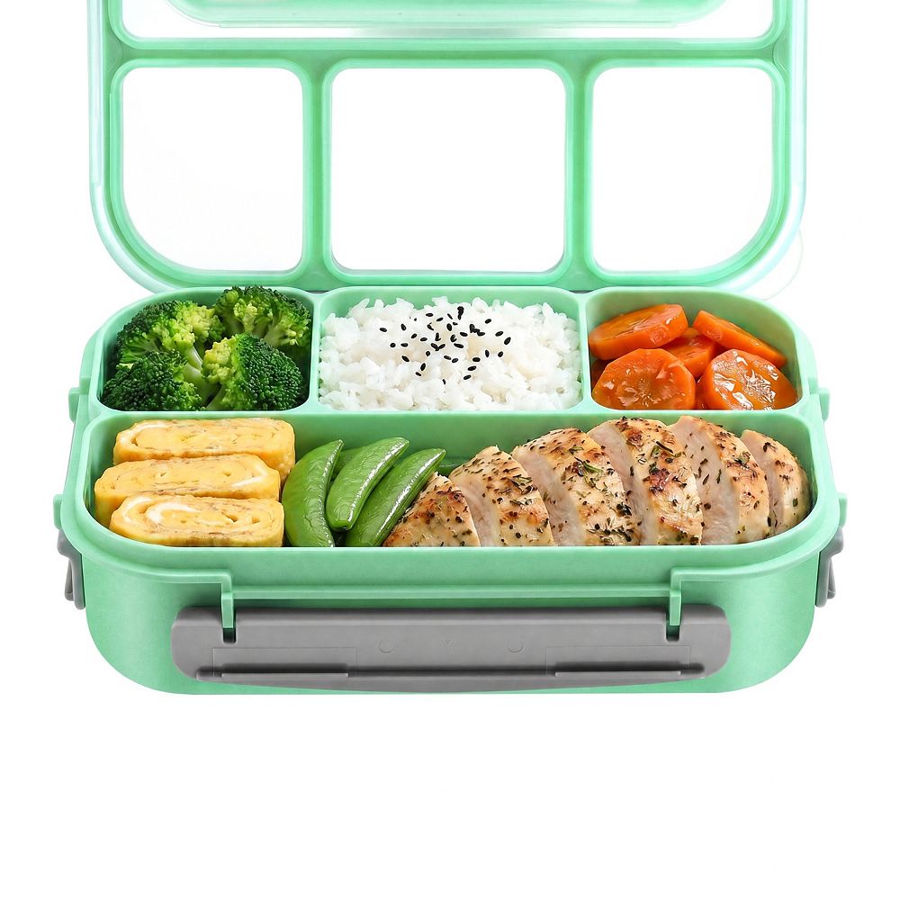 Bento Box Adult Lunch Box, 1.3L Leak-Proof Meal Prep Container with ...