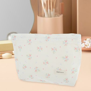 1Pc Lightweight Clutch Floral Makeup Bag