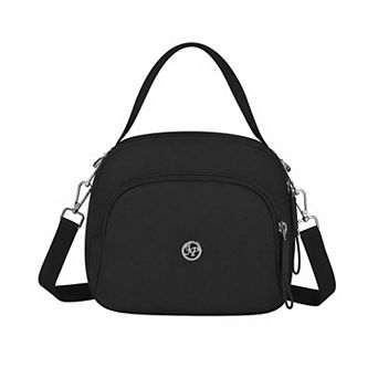 Multi-Pocket Cross-body Bag for Women Chic Round Shoulder Handbag with Removable Adjustable Strap