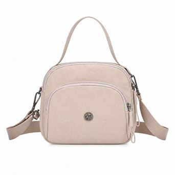 Multi-Pocket Cross-body Bag for Women Chic Round Shoulder Handbag with Removable Adjustable Strap
