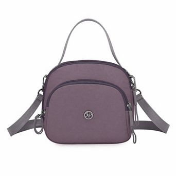Multi-Pocket Cross-body Bag for Women Chic Round Shoulder Handbag with Removable Adjustable Strap