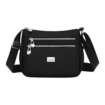 Multi Zipper Pockets Crossbody Bags for Women Shoulder Bag with Adjustable Strap