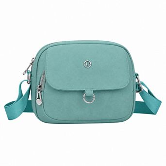 Lightweight Nylon Cross-body Shoulder Bag for Women Multi-Pocket Sling Bag with Removable Strap