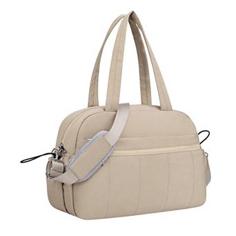 Women's Travel Duffel Cross-body Bag Multi-Pocket Yoga Gym Weekender with Adjustable Removable Strap