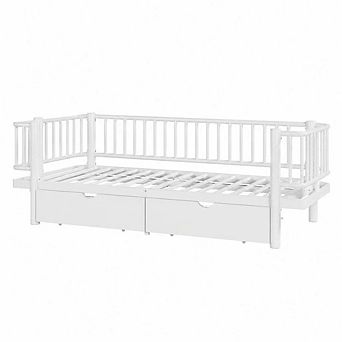GOODSILO Metal Platform Bed with Storage Drawers, Low Profile