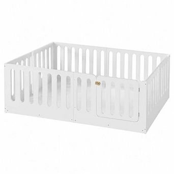 GOODSILO Floor Bed with High Fence for Kids