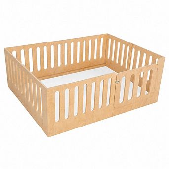 GOODSILO Floor Bed with High Fence for Kids