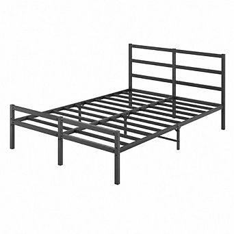 GOODSILO Metal Platform Bed Frame with Headboard, No Box Spring Needed