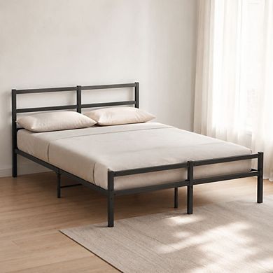 GOODSILO Metal Platform Bed Frame with Headboard, No Box Spring Needed