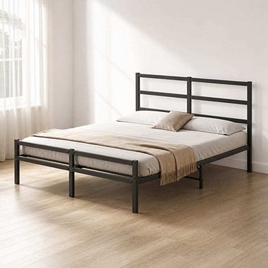 GOODSILO Metal Platform Bed Frame with Headboard, No Box Spring Needed
