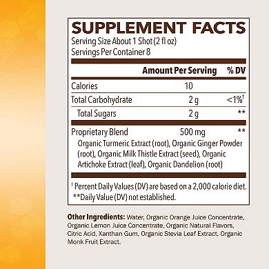 BioSchwartz Organic Liquid Turmeric Liver Support, 16 oz.