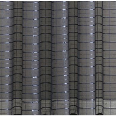 Kate Aurora 2 Piece Rod Pocket Plaid Sheer Voile Window Curtain Panels