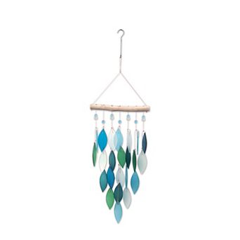 Diamond, Blue Lagoon Sea Glass Wind Chime