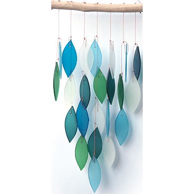 Diamond, Blue Lagoon Sea Glass Wind Chime
