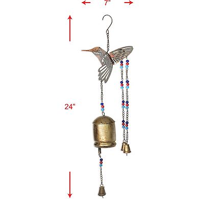 Decorative Sangeet Bell Hummingbird & Charms