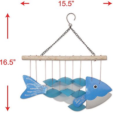 Bali Fish Glass Chime