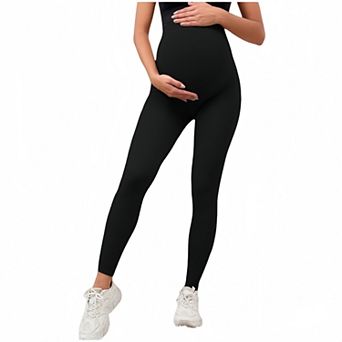 Women Maternity Active High Waist Full Length Stretchy Yoga Leggings
