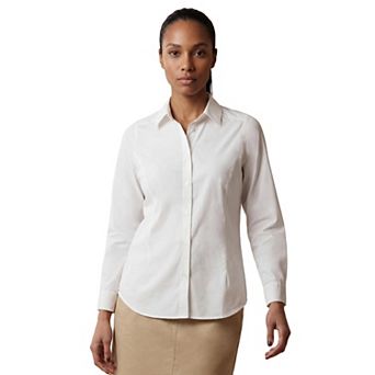 Jessica London Women's Plus Size Poplin Comfort Fit Shirt