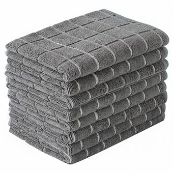 Microfiber Dish Towels 8 Pack Soft Thick Super Absorbent Lint Free Kitchen Towels