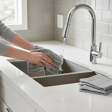 Microfiber Dish Towels 8 Pack Soft Thick Super Absorbent Lint Free Kitchen Towels