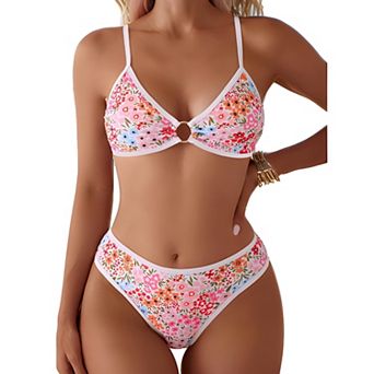 Womens Floral Swim Bikini