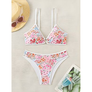 Womens Floral Swim Bikini