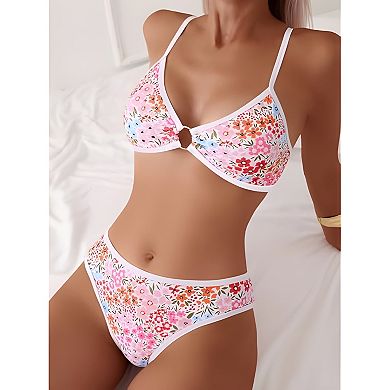 Womens Floral Swim Bikini